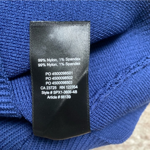 Aritzia Babaton Sculpt Knit Squareneck Crop Top Blue Size Small - Picture 5 of 5